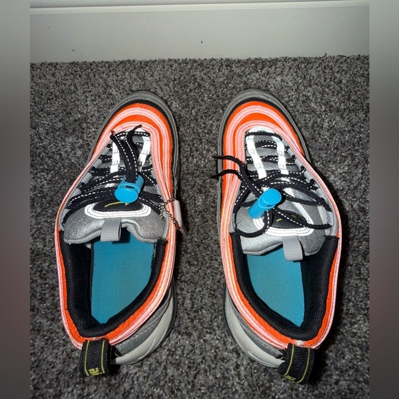 Nike Air Max 97 GS Sky orange and gray sneaker - Picture 5 of 7